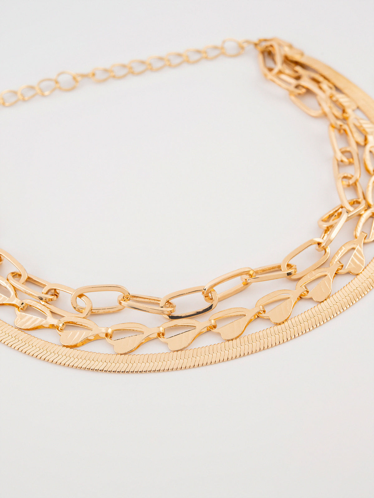Layered chain Anklet