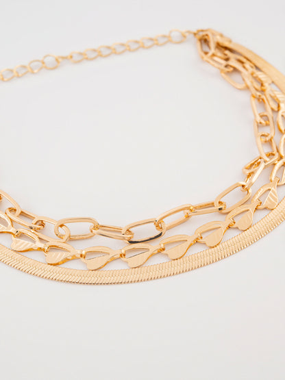 Layered chain Anklet
