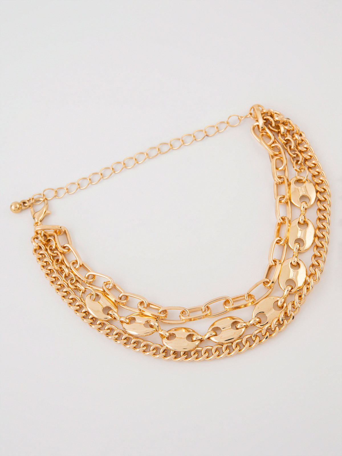 Layered chain Anklet