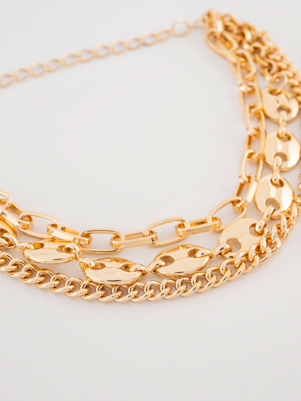 Layered chain Anklet