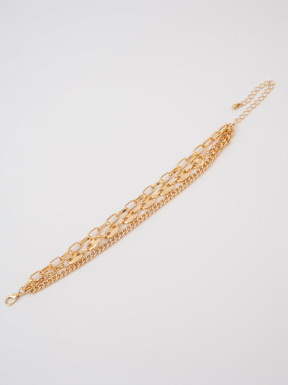 Layered chain Anklet