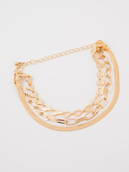 Layered chain Anklet