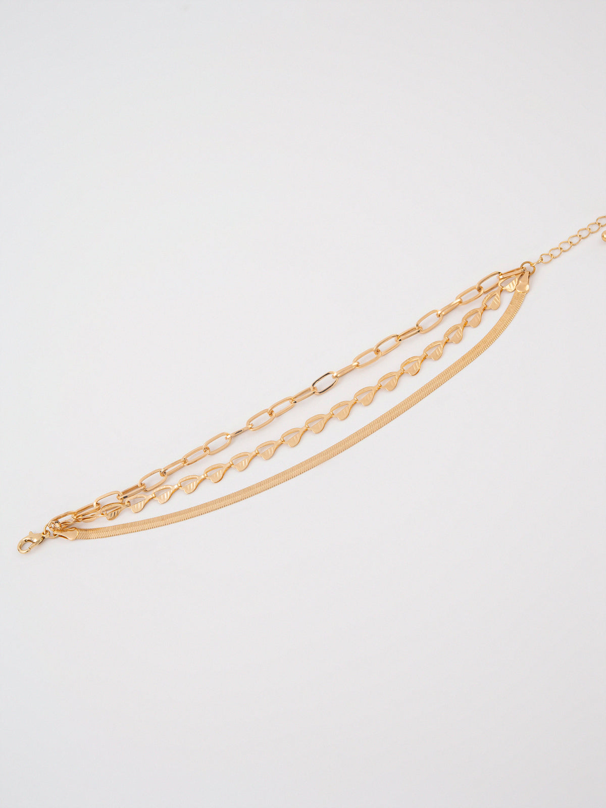 Layered chain Anklet