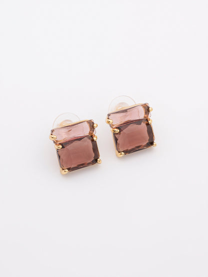 Stone Stud Earrings