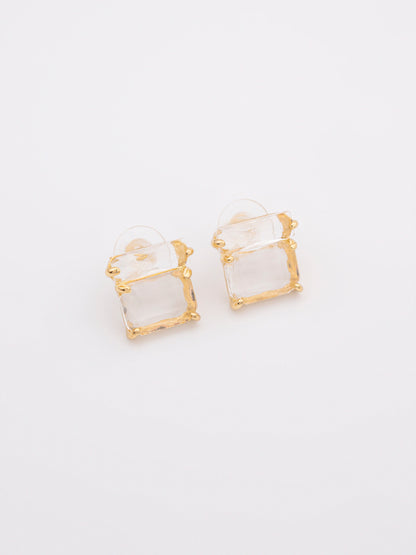Stone Stud Earrings