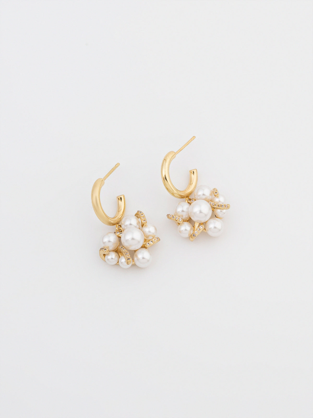 Pearl Cluster Earrings