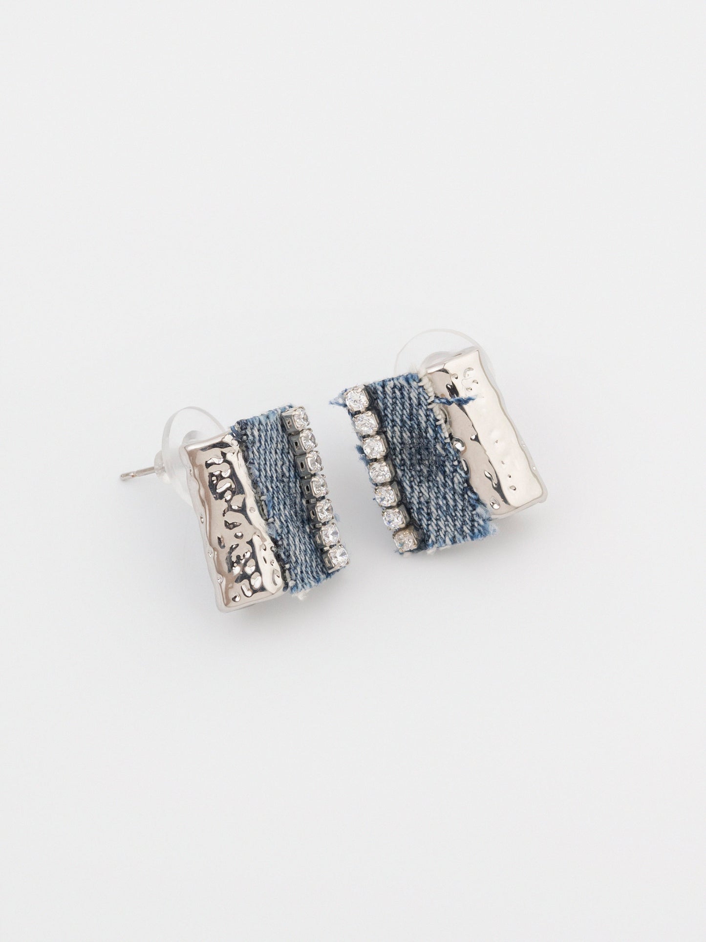 Denim Earrings