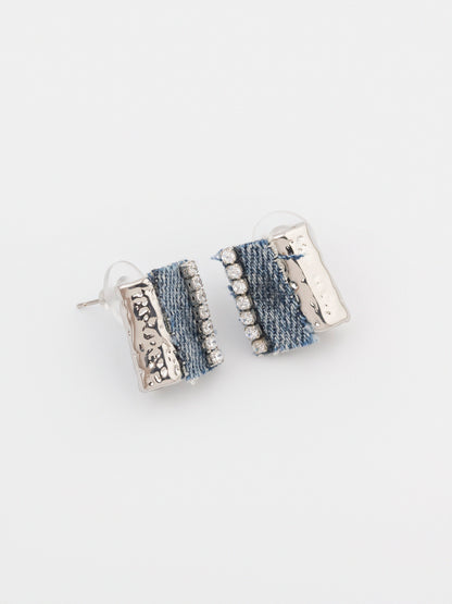 Denim Earrings