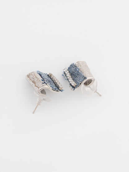 Denim Earrings