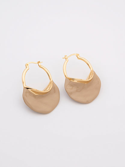 Wavy Hoop Earrings
