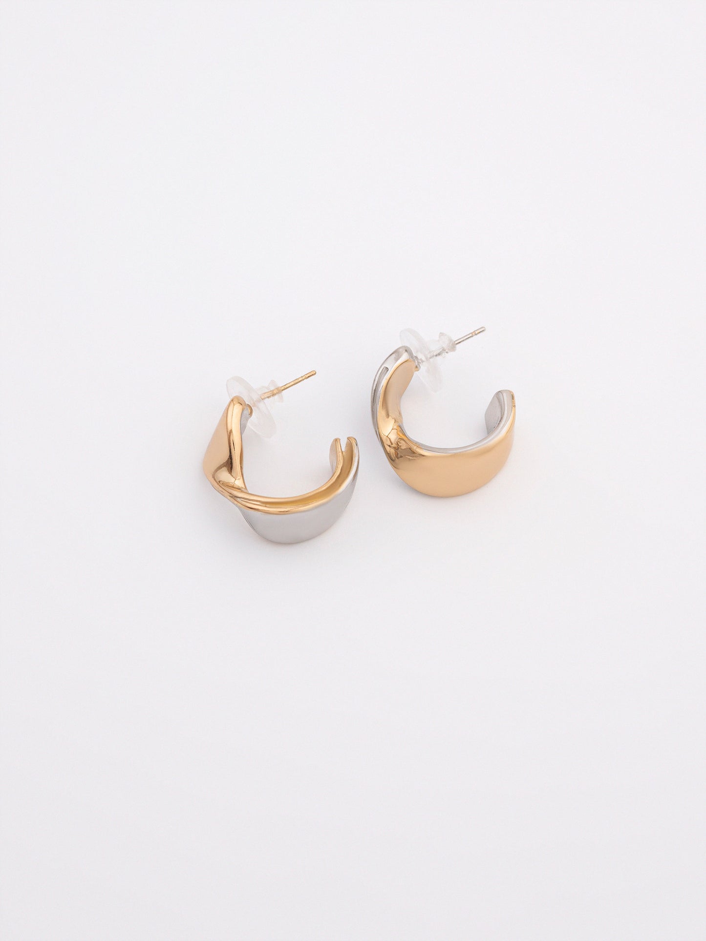 Curved Hoop Earrings