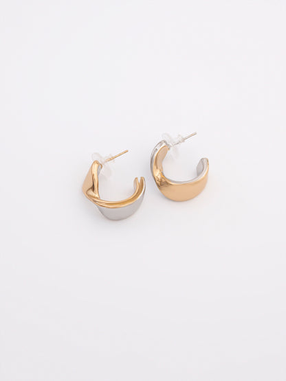 Curved Hoop Earrings