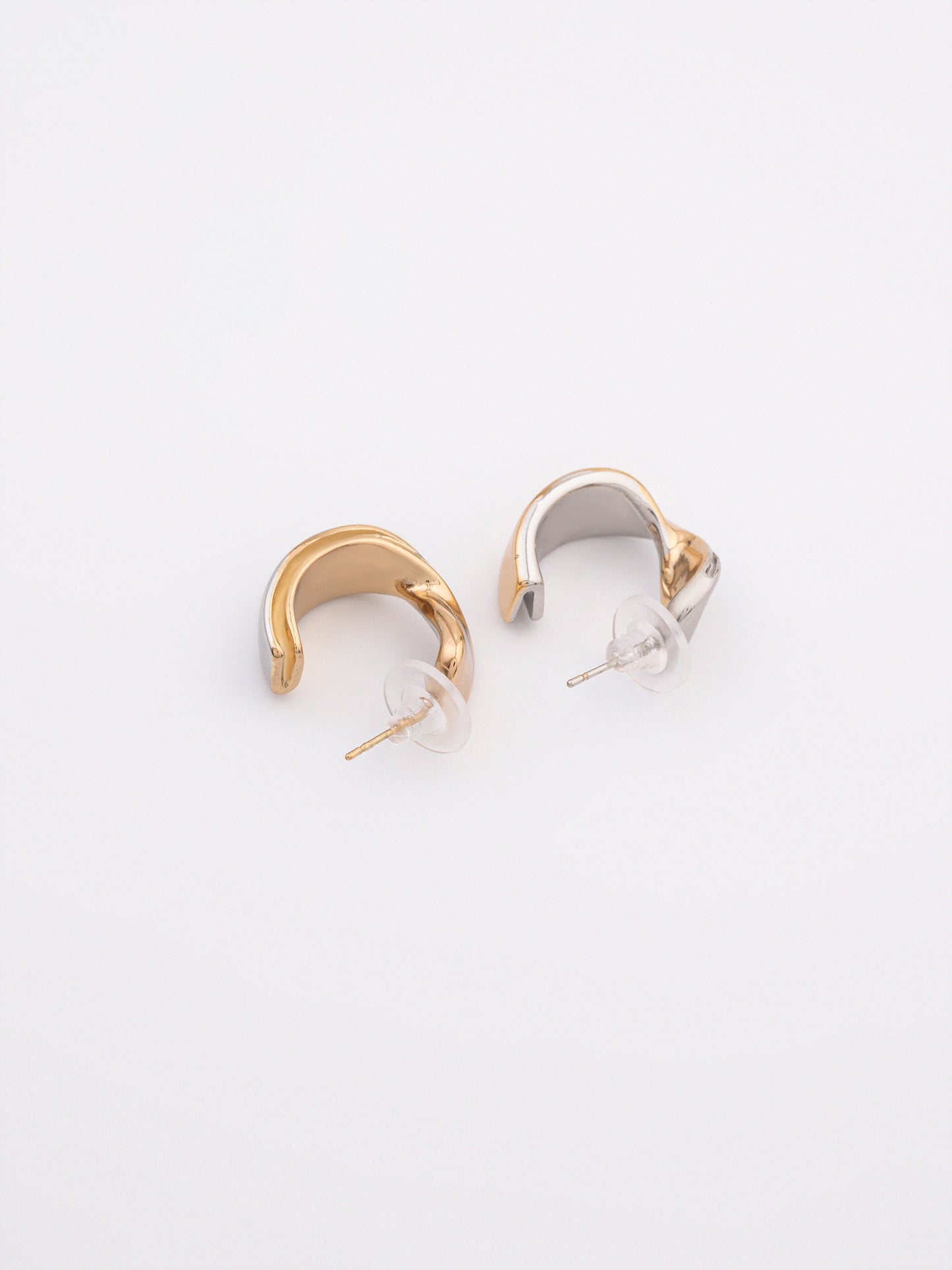 Curved Hoop Earrings