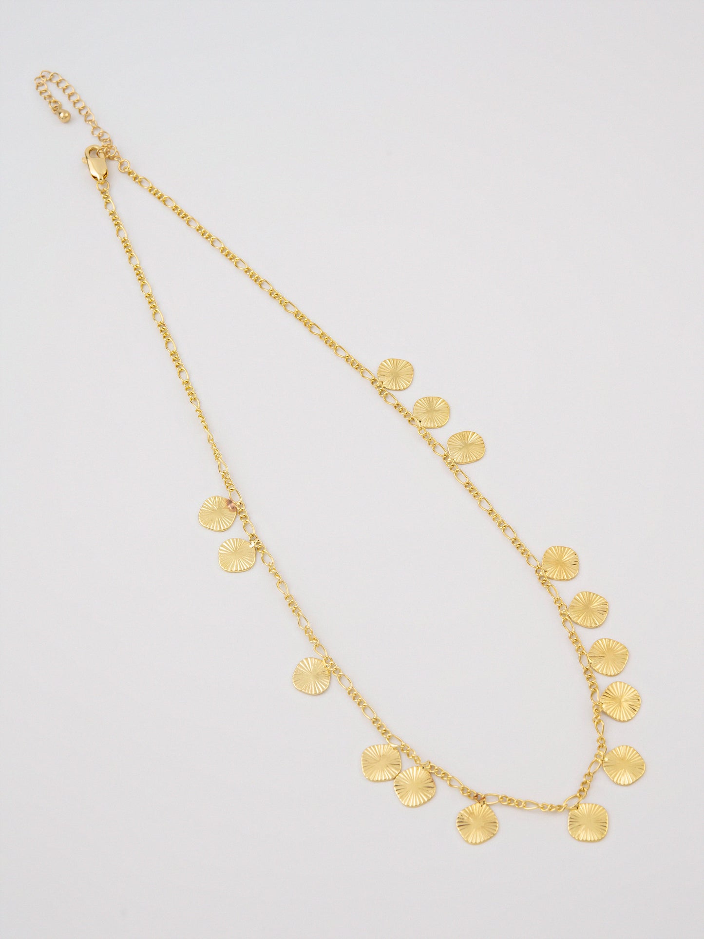 Geometric Disc Necklace