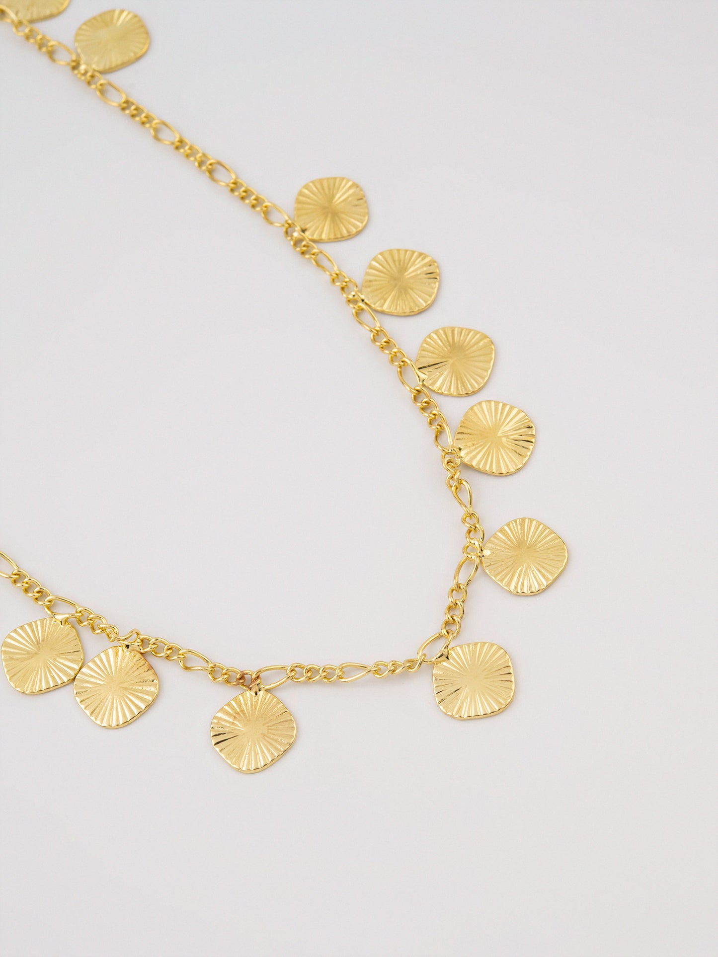 Geometric Disc Necklace
