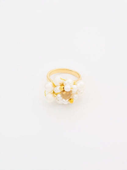 Pearl Cluster Ring