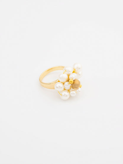 Pearl Cluster Ring