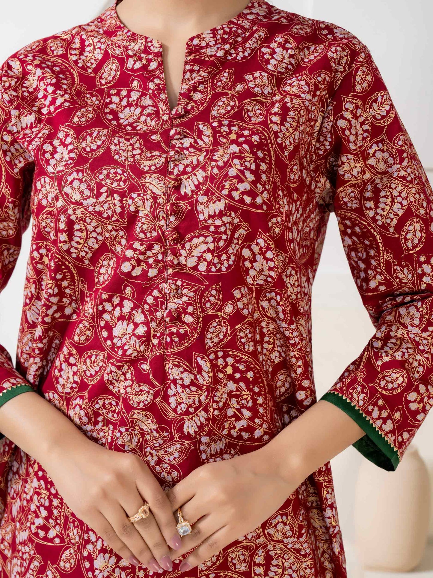 Lawn Shirt-Paste Print (Pret)