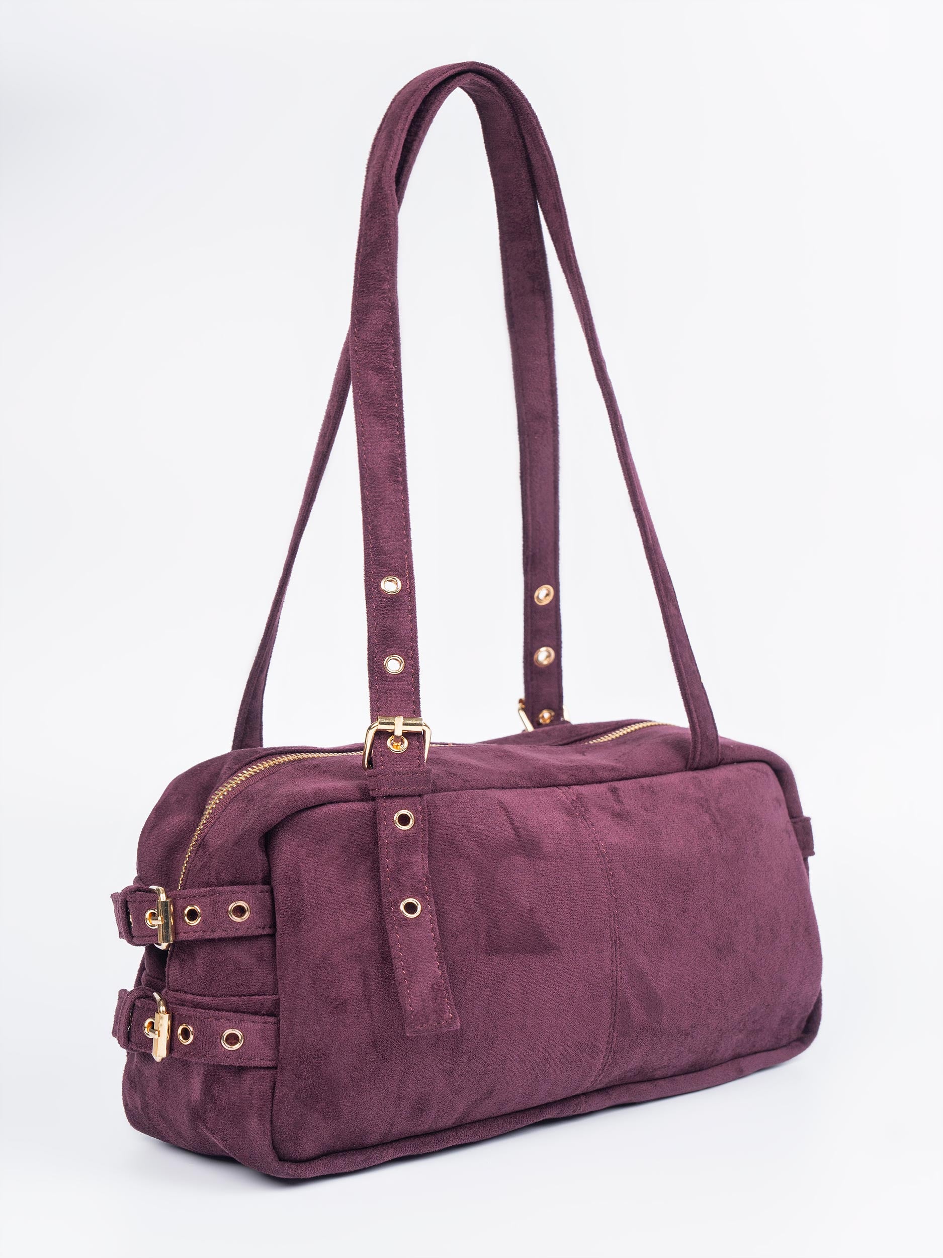 Suede Handbag