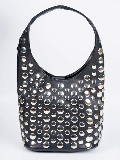 Studded Hobo Bag