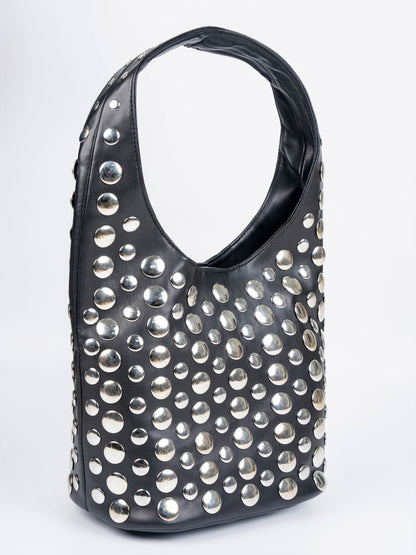 Studded Hobo Bag