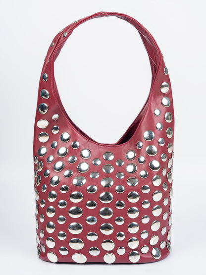 Studded Hobo Bag