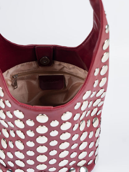 Studded Hobo Bag
