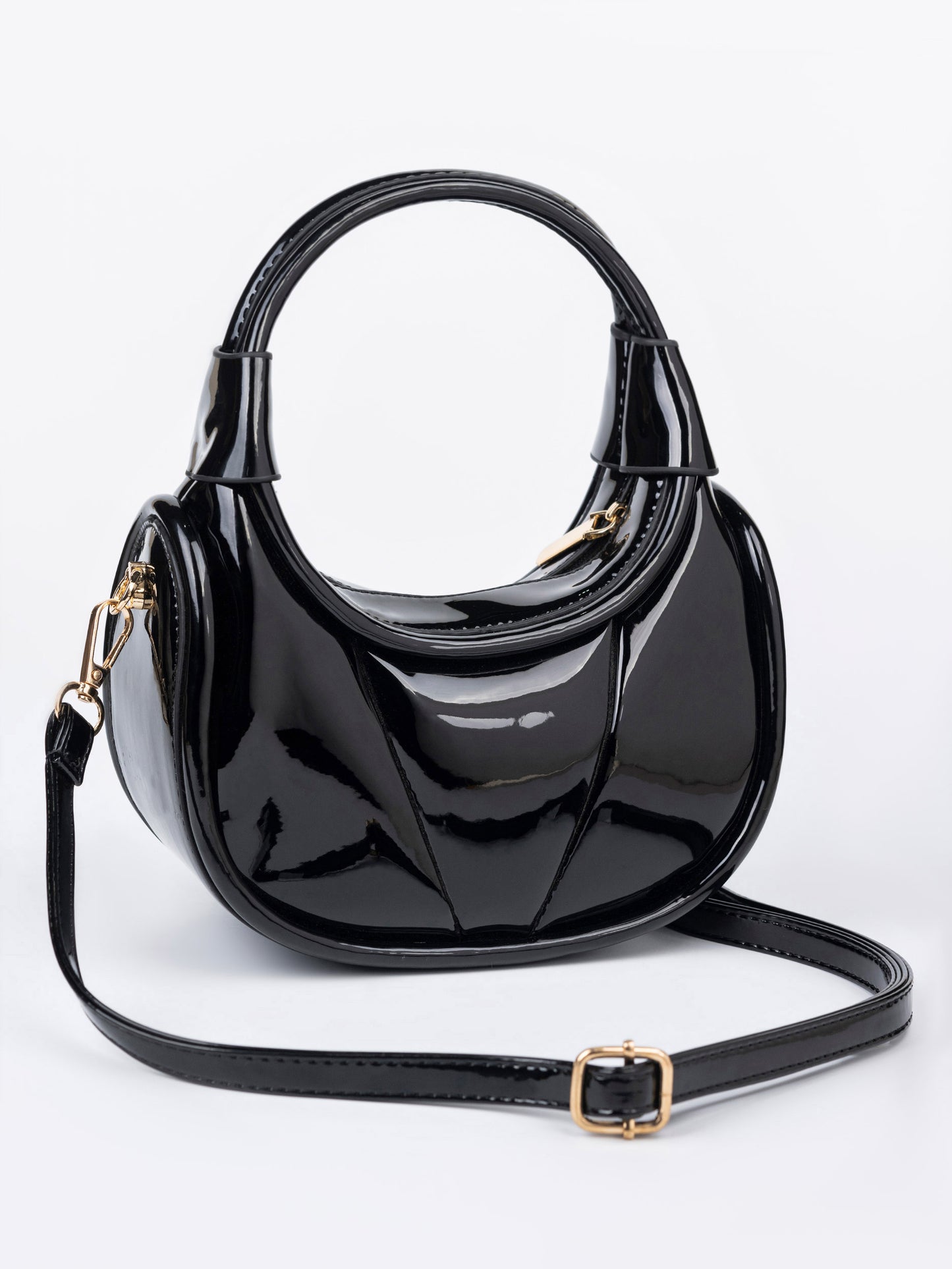Glossy Hobo Bag