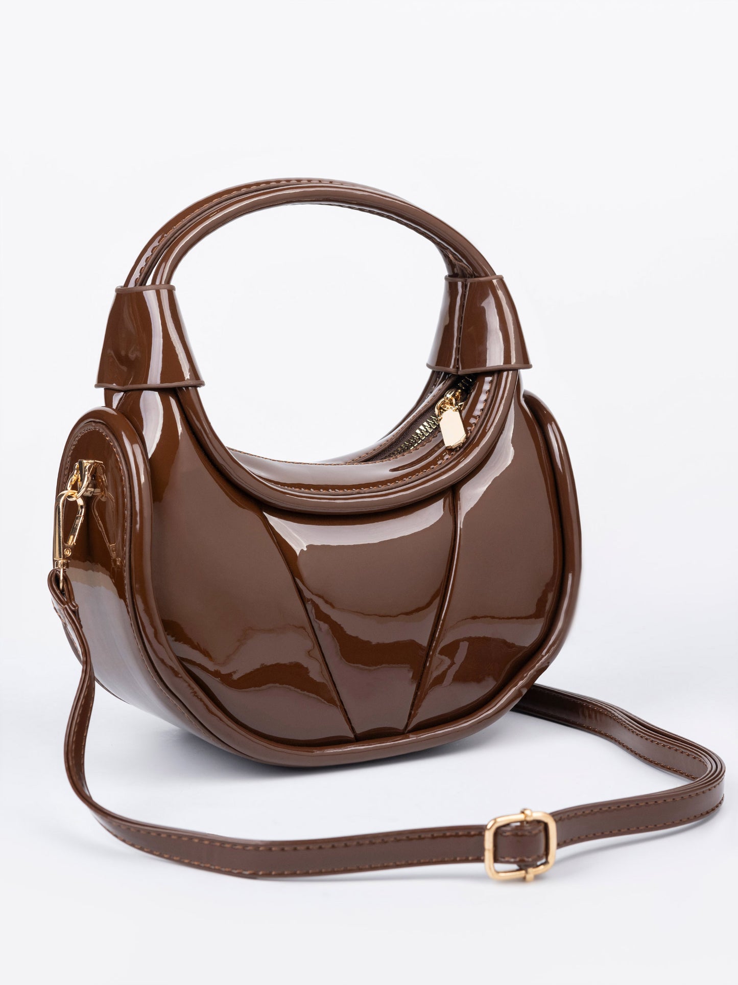 Glossy Hobo Bag