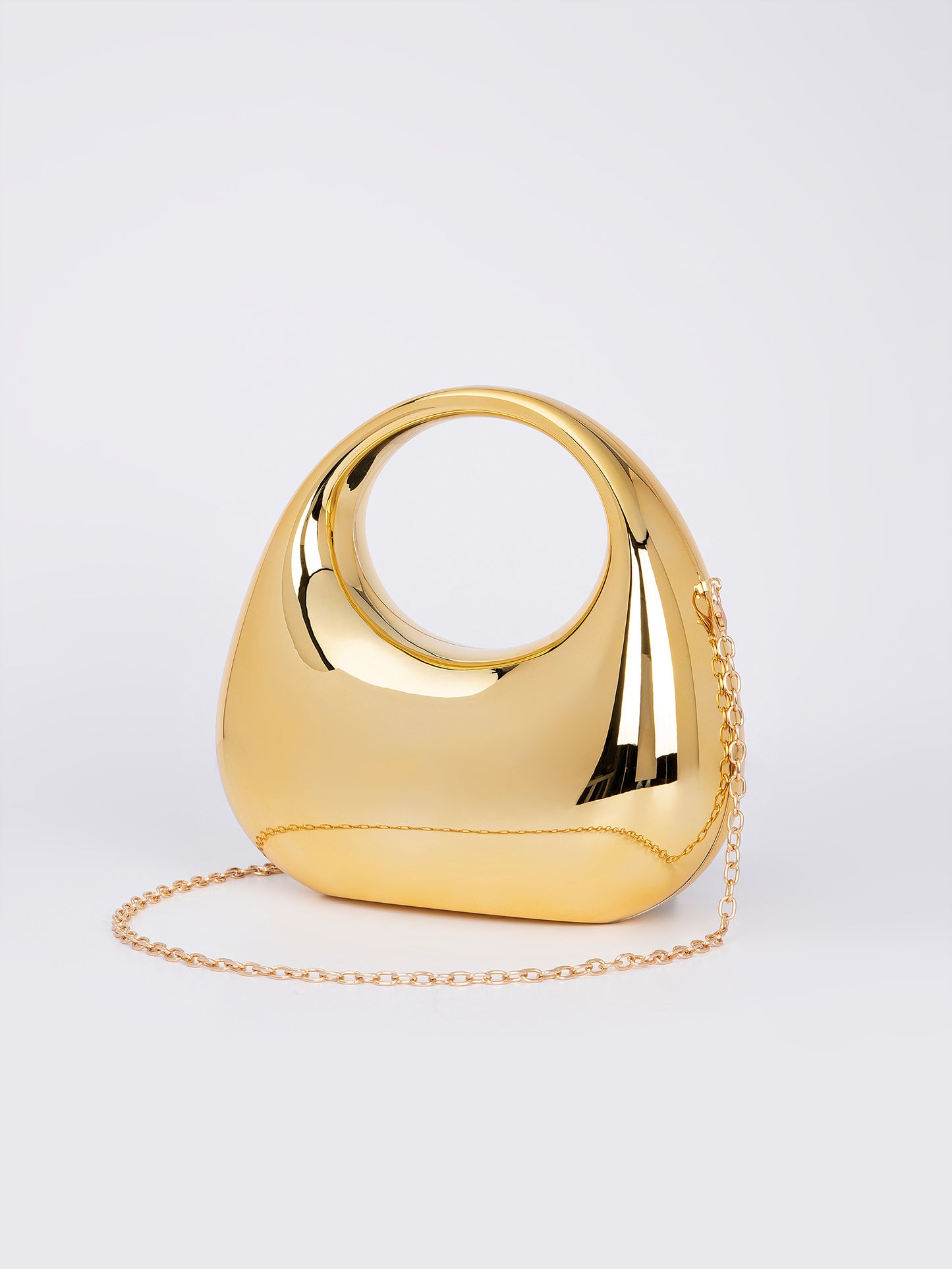 Crescent Acrylic Clutch