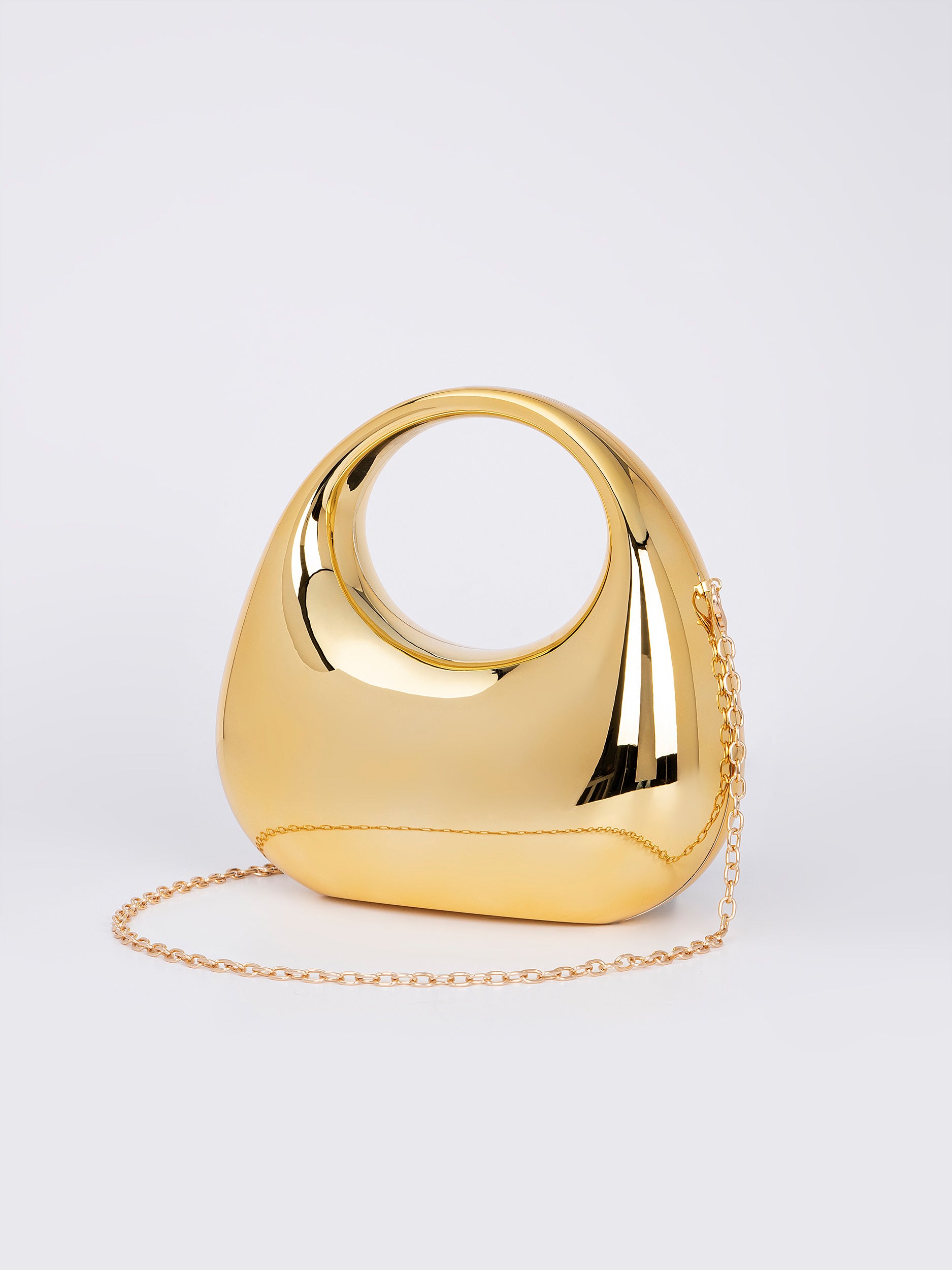 Crescent Acrylic Clutch