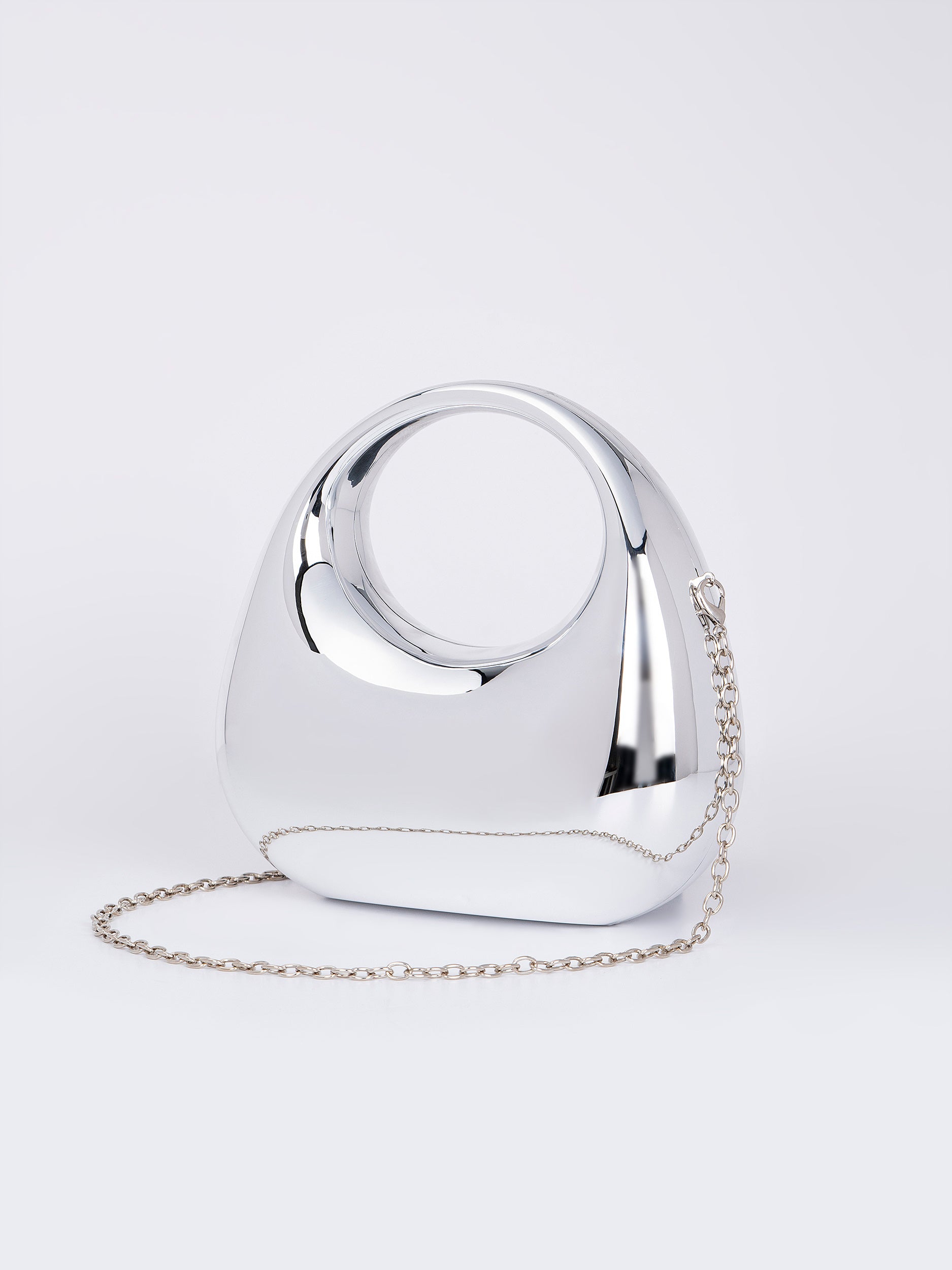 Crescent Acrylic Clutch