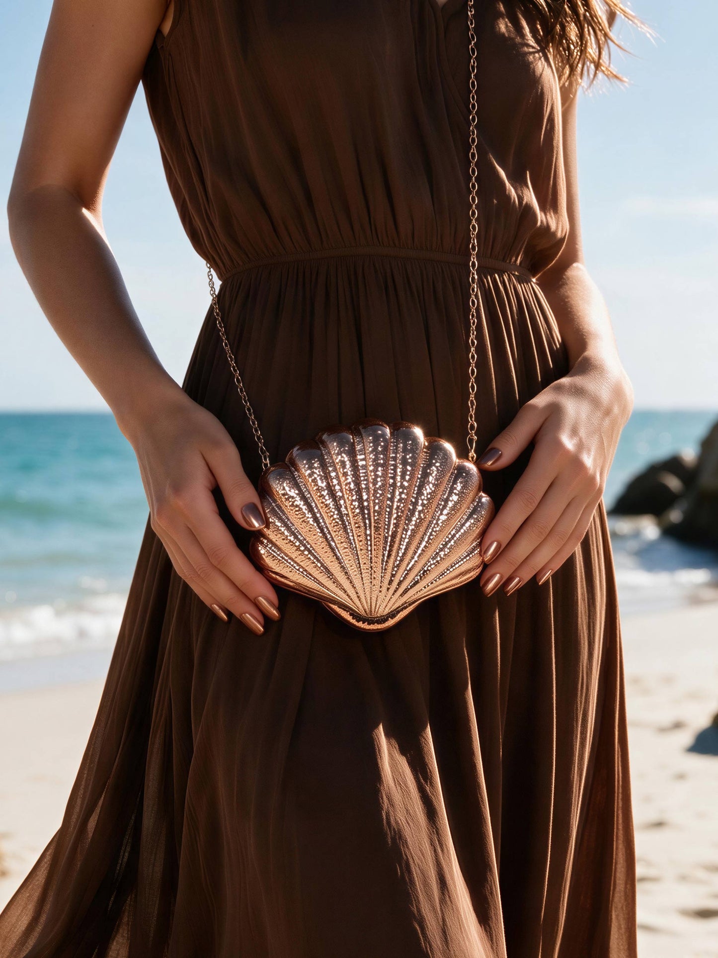 Shell Acrylic Clutch