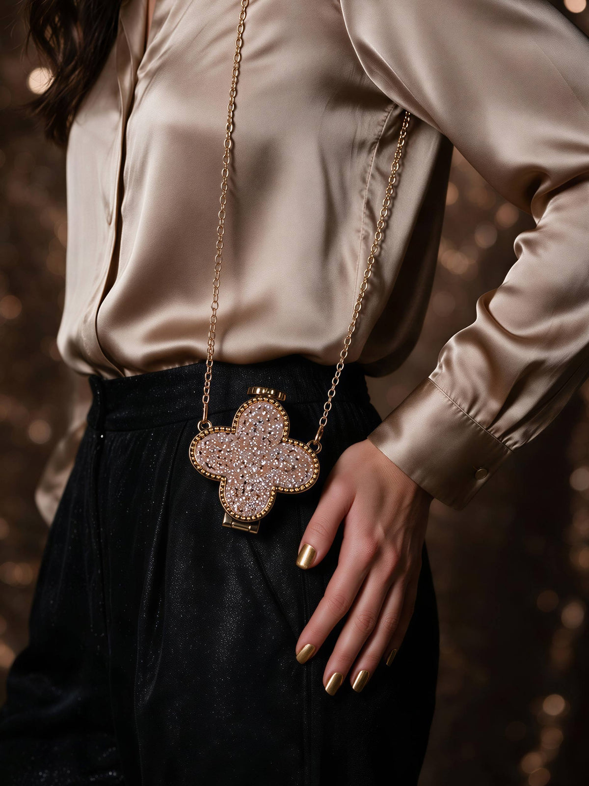 Rhinestone Mini Clutch