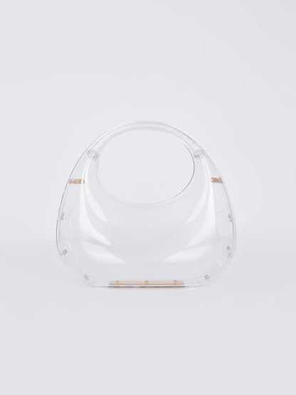 Crescent Acrylic Clutch
