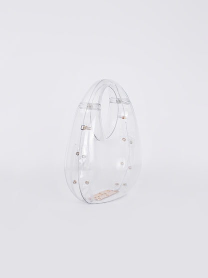 Crescent Acrylic Clutch