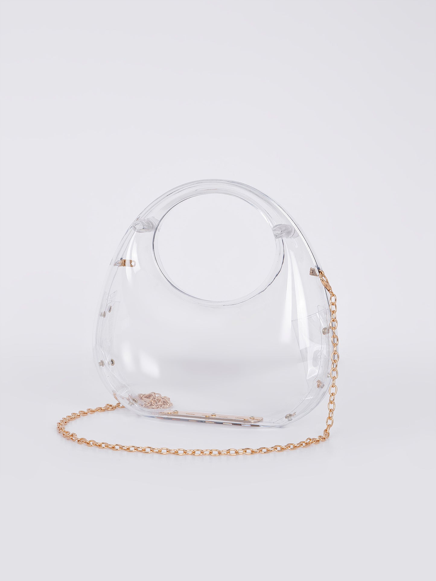 Crescent Acrylic Clutch