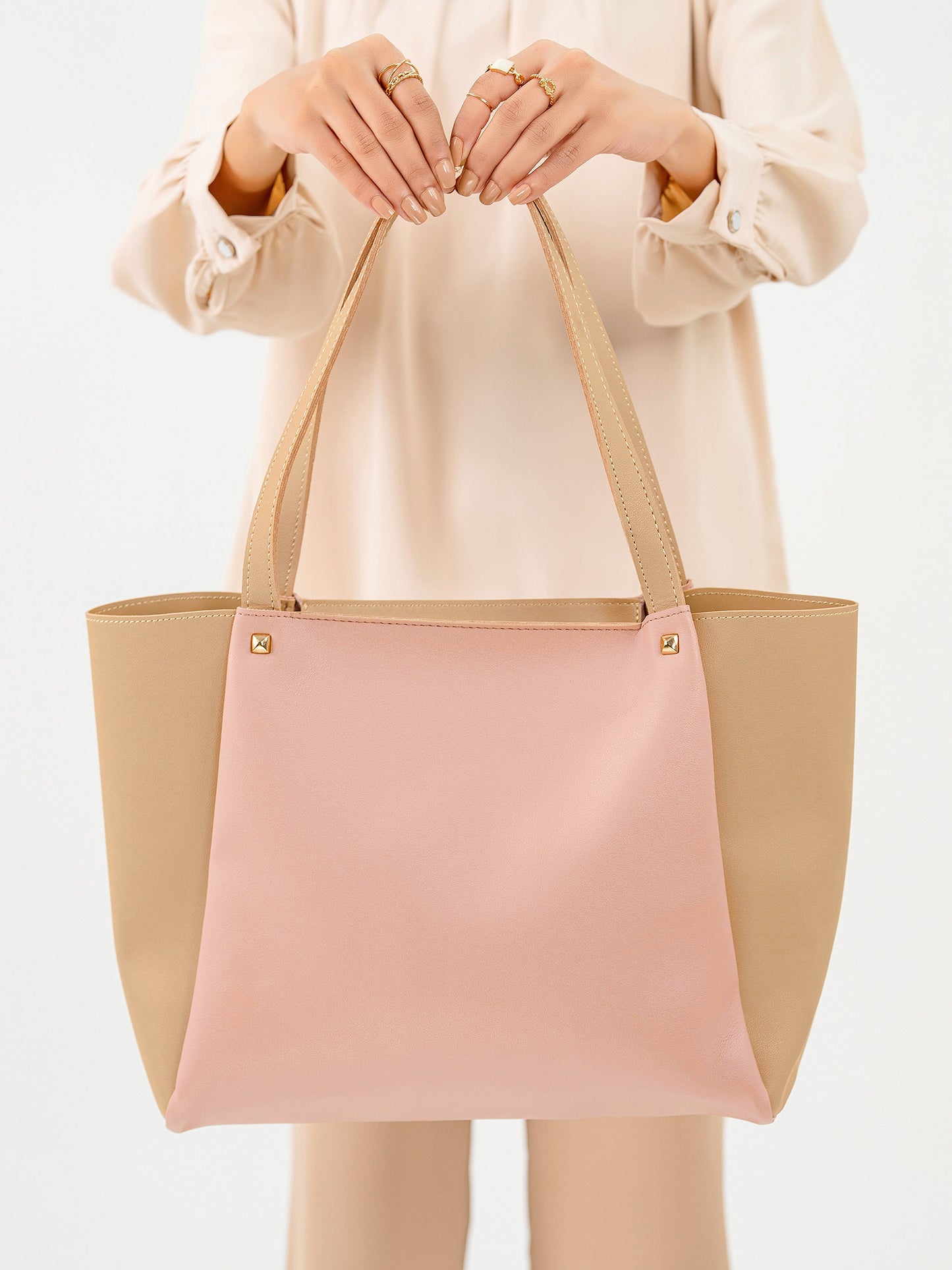 Two Toned Tote Bag