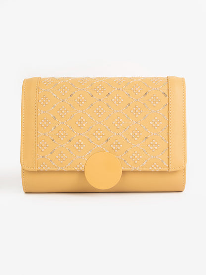 Sequin Embroidered Clutch