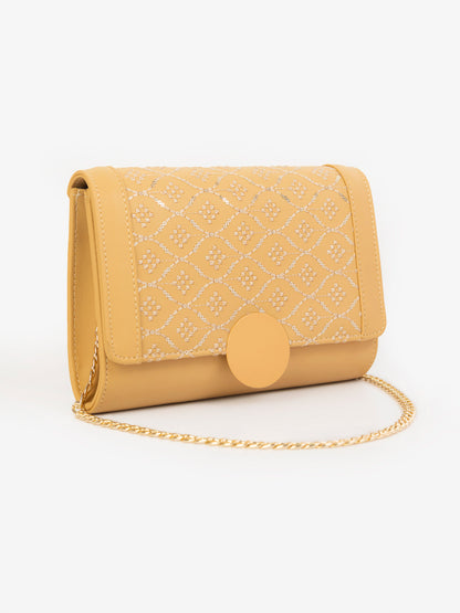 Sequin Embroidered Clutch