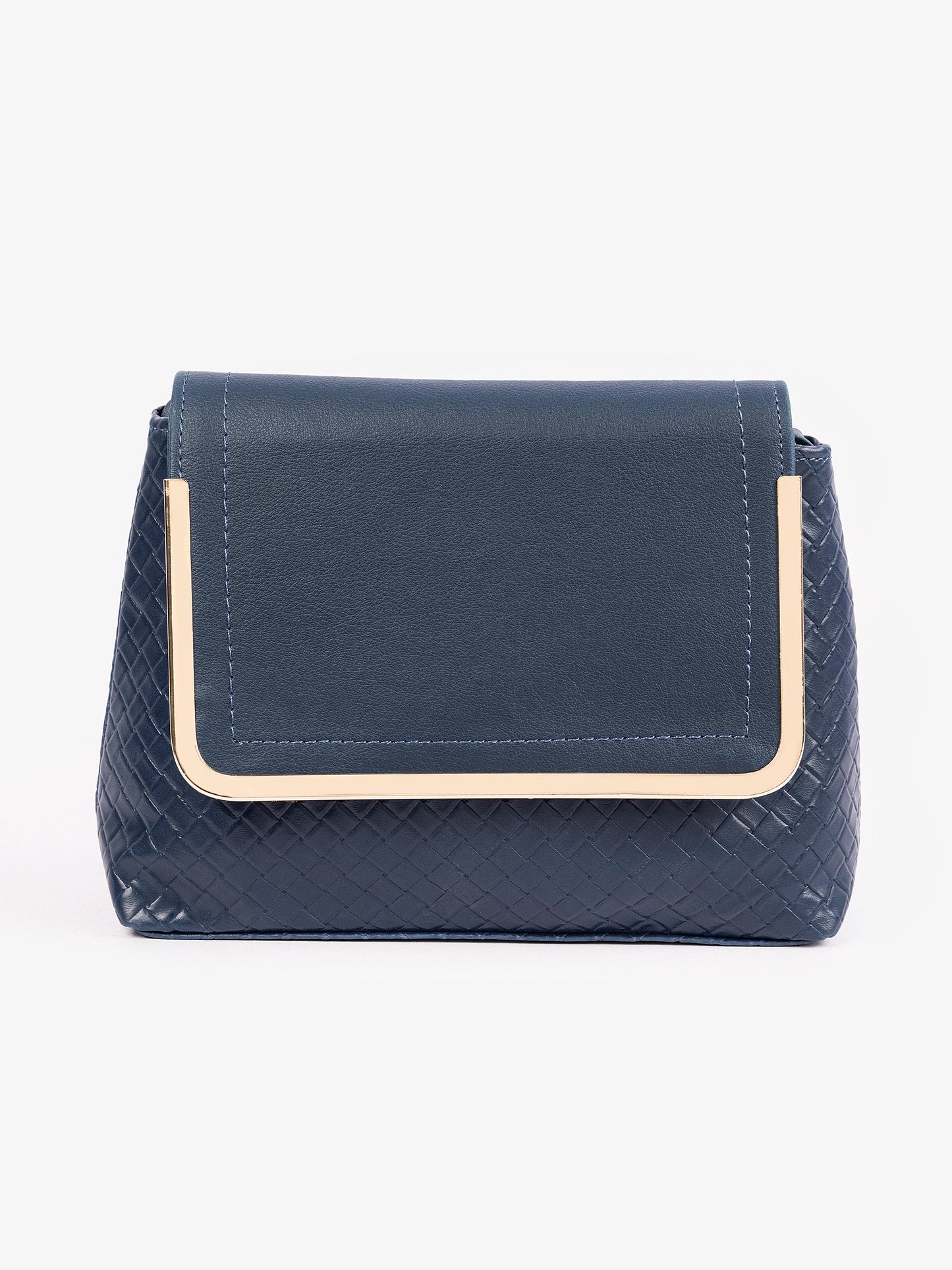 Criss Cross Patterned Handbag