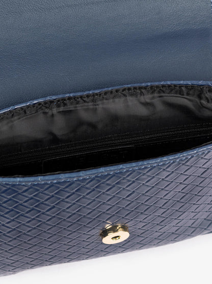 Criss Cross Patterned Handbag