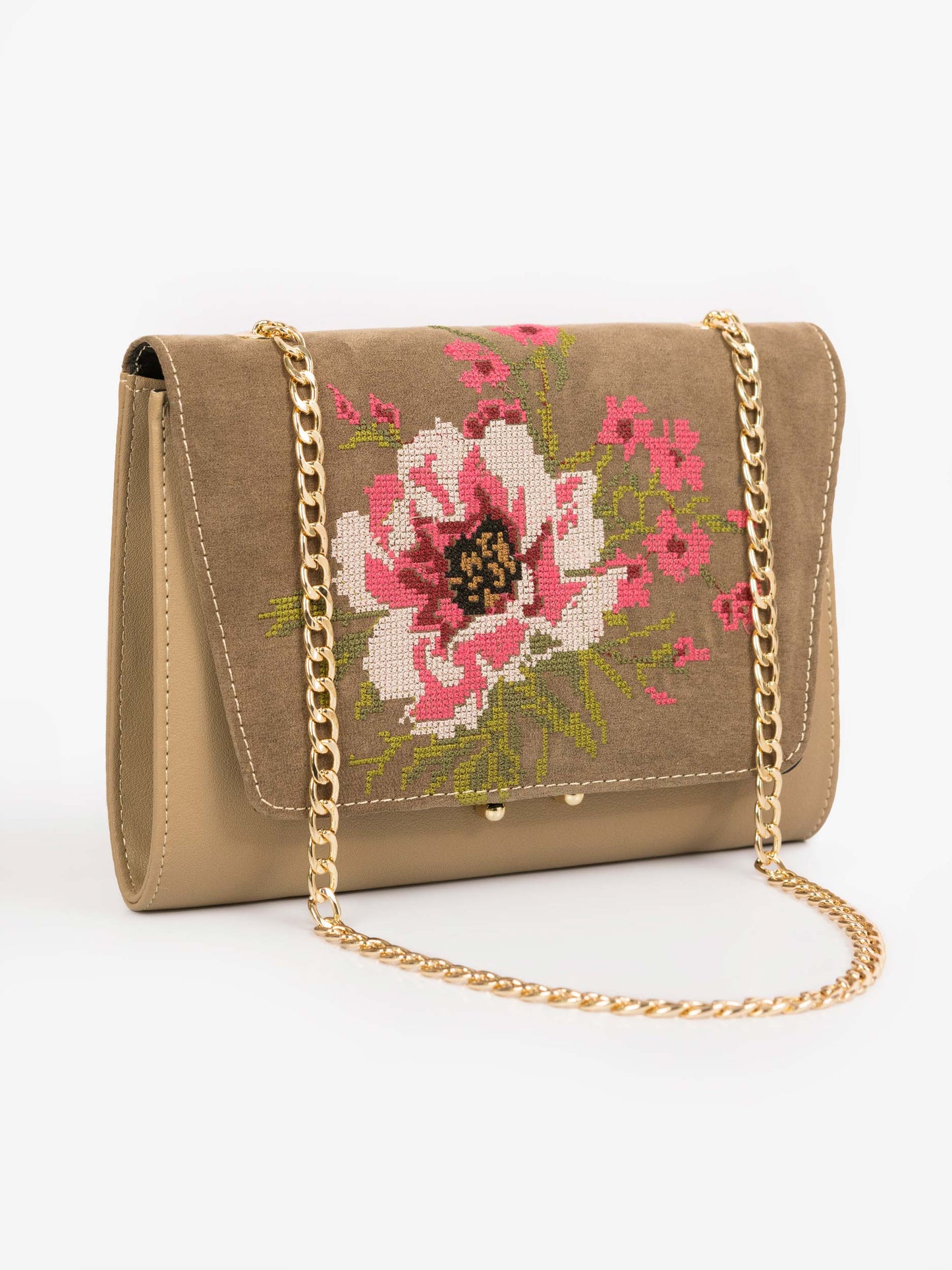 Embroidered Clutch