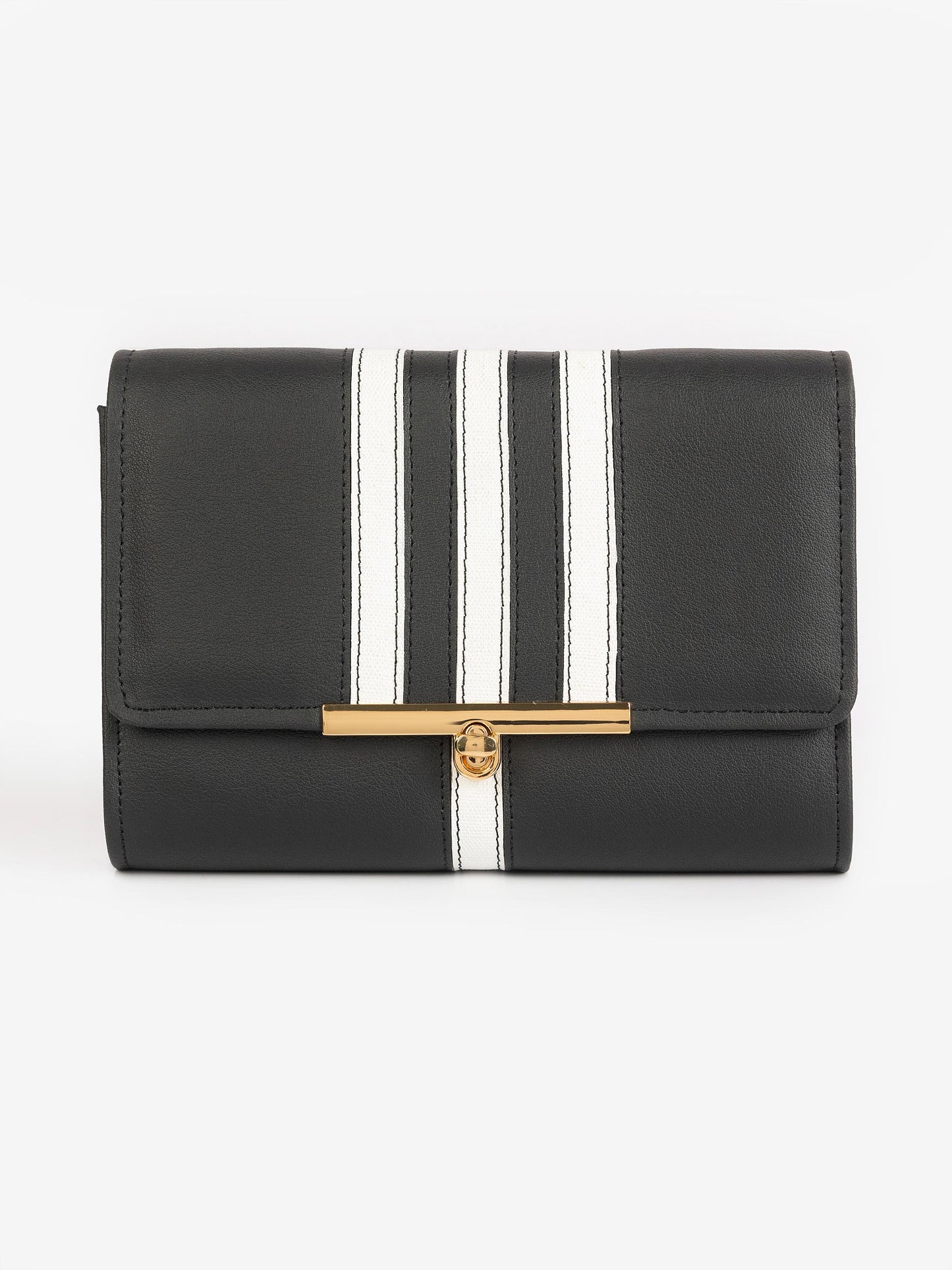 Striped Clutch