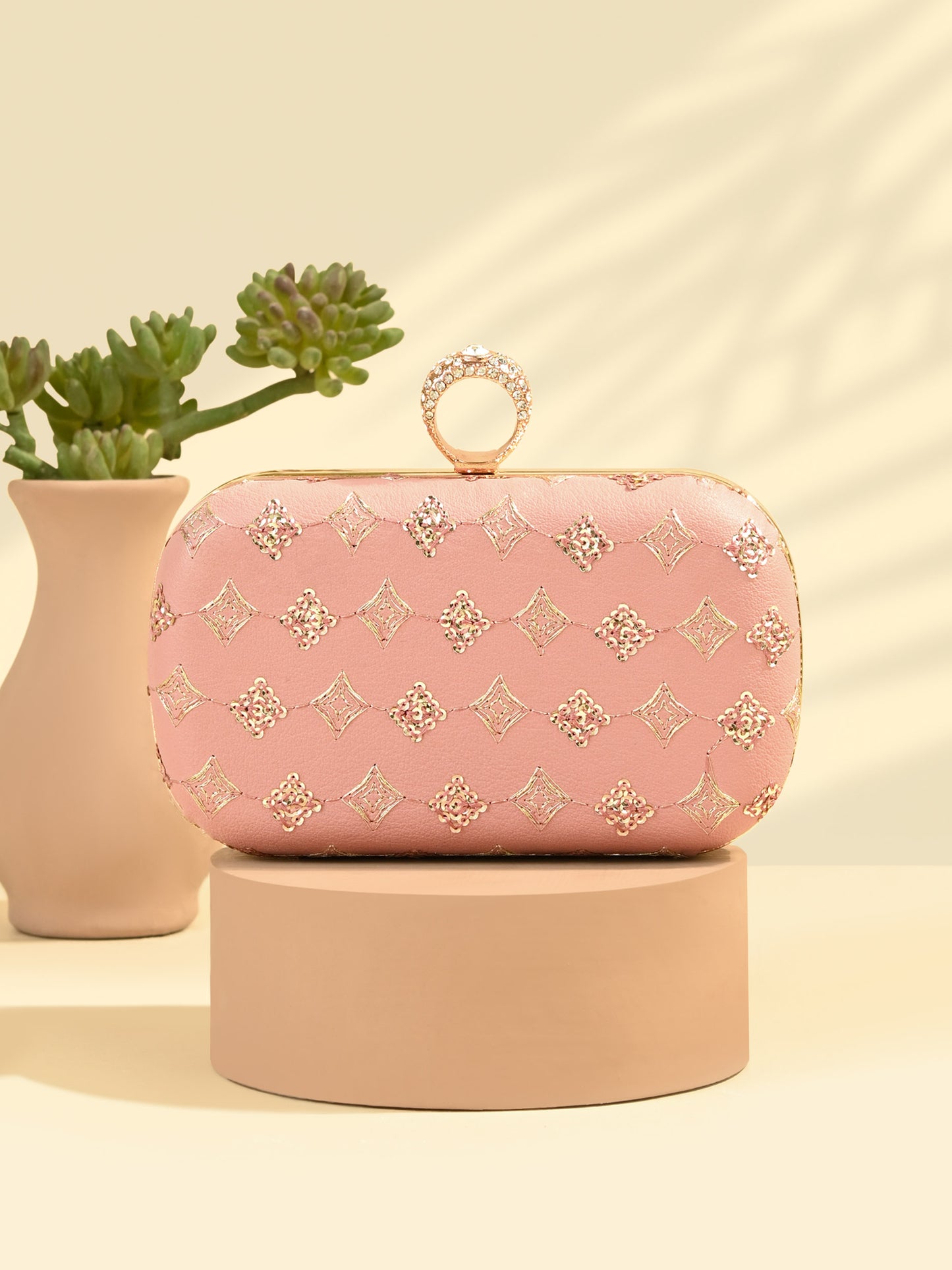 Sequin Embellished Clutch