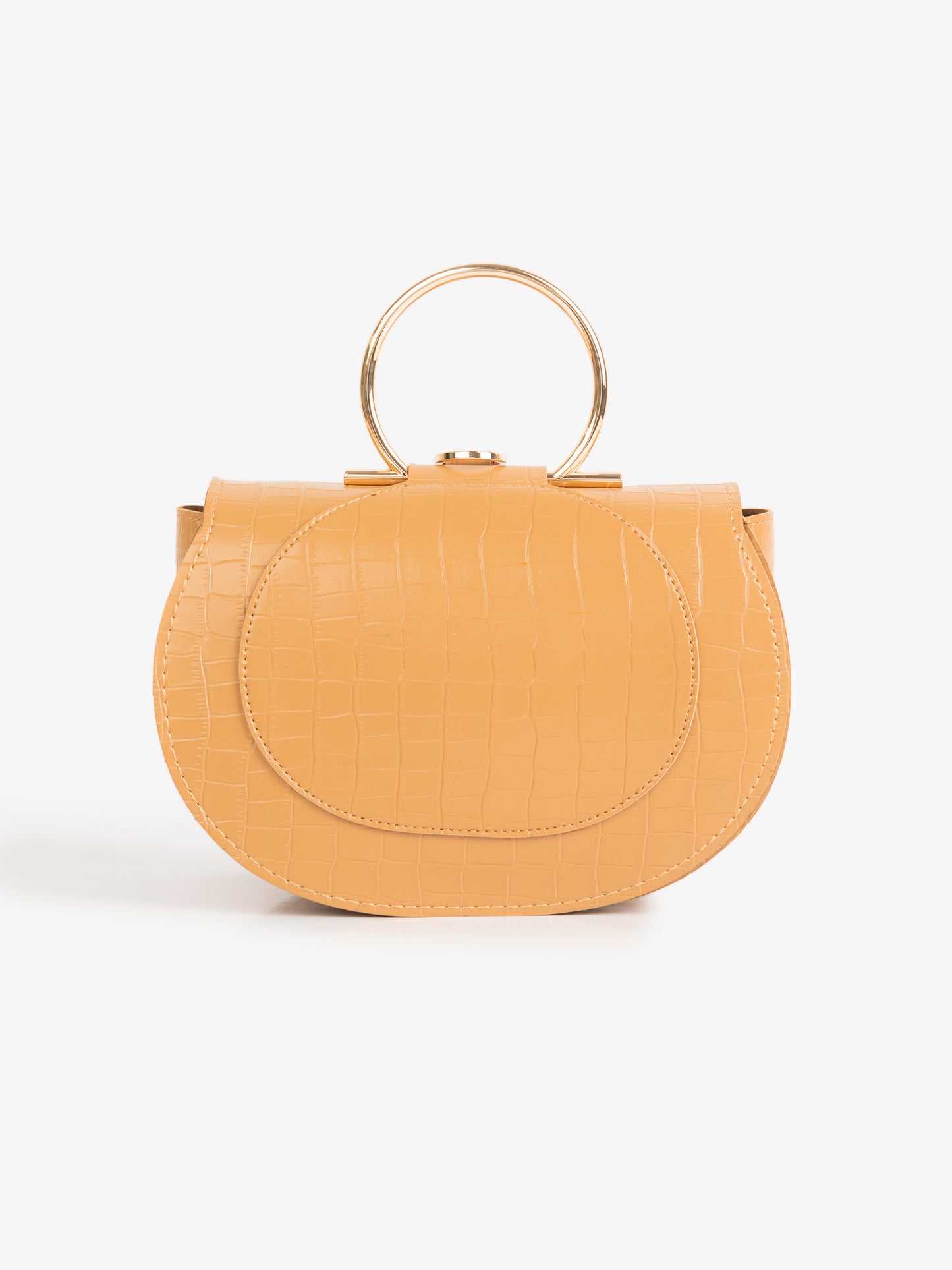 Snake Patterned Hobo Handbag