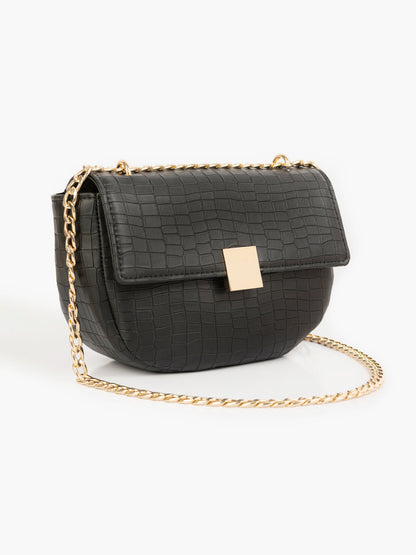 Snake Textured Handbag
