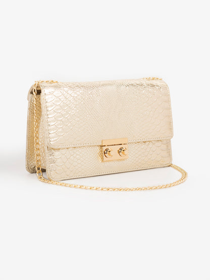 Snake Textured Handbag