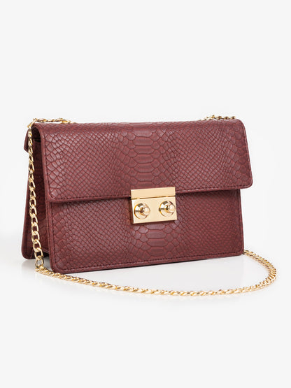 Snakeskin Texture Handbag