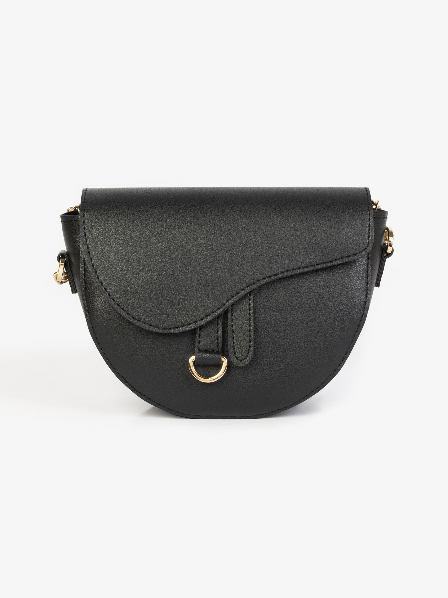 Curved flap bag